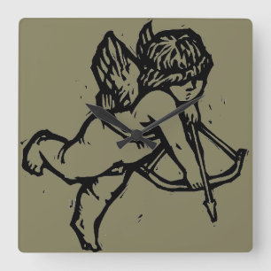 Cupid Angel Valentine Clock Clay Creek