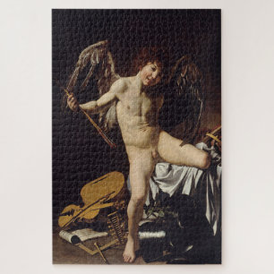 Cupid as Victor (Amor Vincit Omnia) by Caravaggio Jigsaw Puzzle