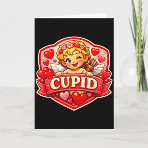 Cupid Blonde Valentine Card