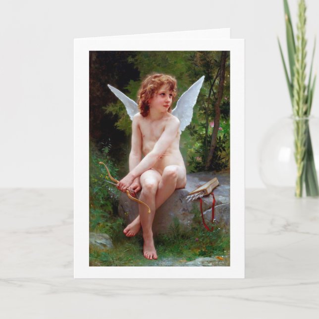 Cupid, Bouguereau Card (Front)