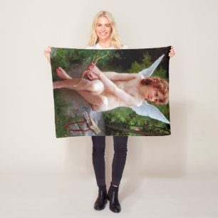 Cupid, Bouguereau Fleece Blanket