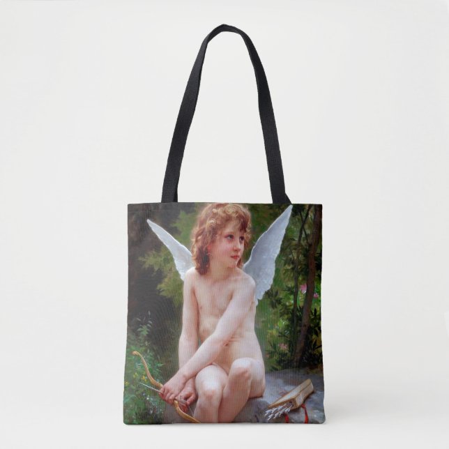 Cupid, Bouguereau Tote Bag (Front)
