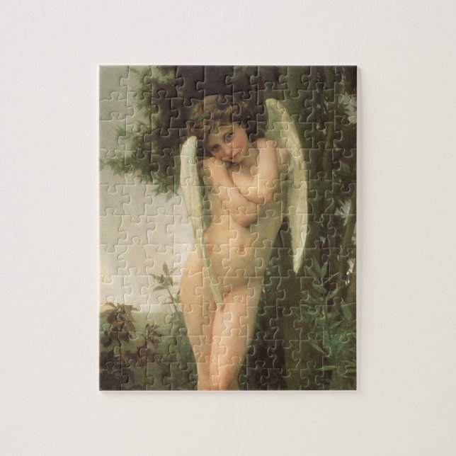 Cupid (Cupidon) Angel Portrait by Bouguereau Jigsaw Puzzle (Vertical)