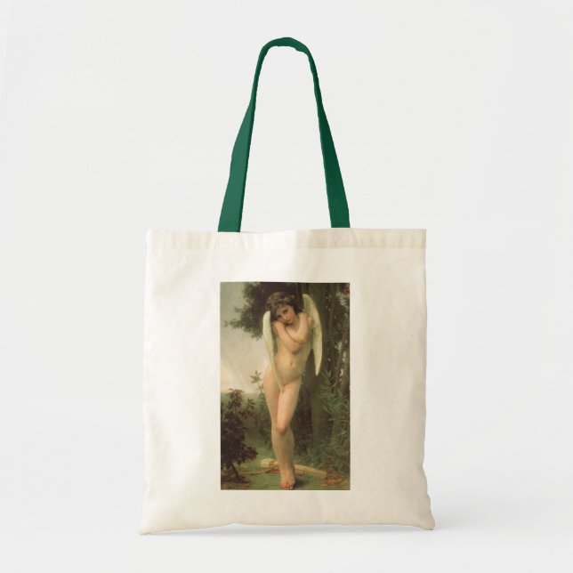 Cupid (Cupidon) Angel Portrait by Bouguereau Tote Bag (Front)