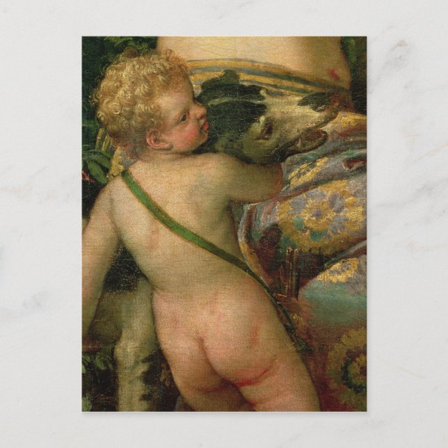 Cupid, detail from Venus and Adonis, 1580 Postcard (Front)