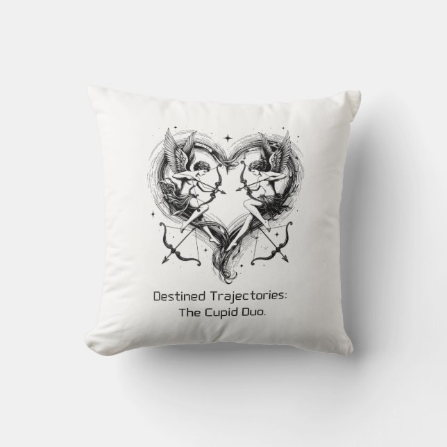 Cupid Duo T-Shirt Cushion (Front)