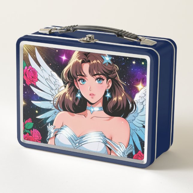 Cupid Girl Metal Lunchbox (Front)