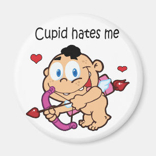 Cupid Hates Me Design Magnet