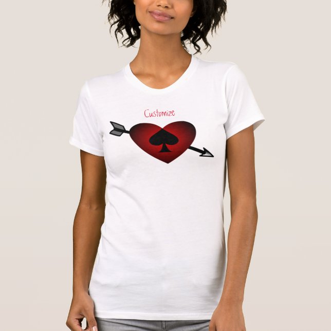 Cupid Heart Black Spade Thunder_Cove T-Shirt (Front)