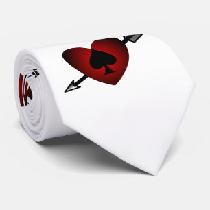Cupid Heart Black Spade Thunder_Cove Tie