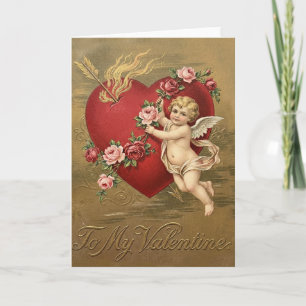 Cupid Heart Valentine Card