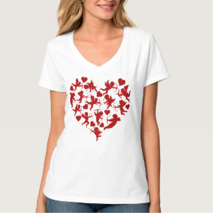 Cupid Hearts Valentine's Day Romantic T-Shirt