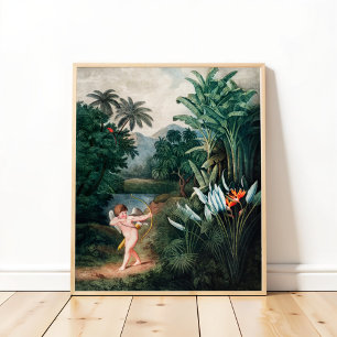 Cupid Inspiring Plants with Love  Poster