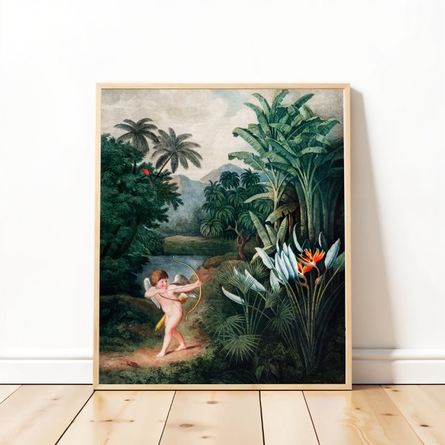 Cupid Inspiring Plants with Love, Thornton Art Poster (Creator Uploaded)
