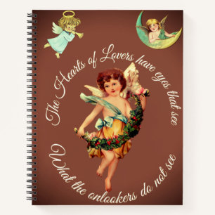 CUPID LOVE QUOTE NOTEBOOK ROMANTIC ANGEL JOURNAL