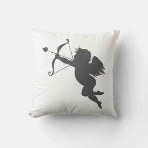 Cupid love silhouette cushion