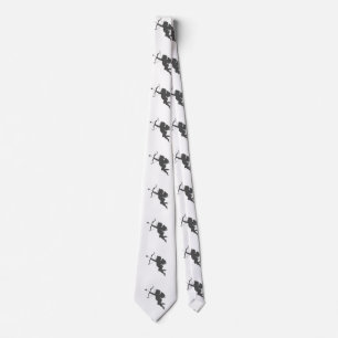 Cupid love silhouette tie