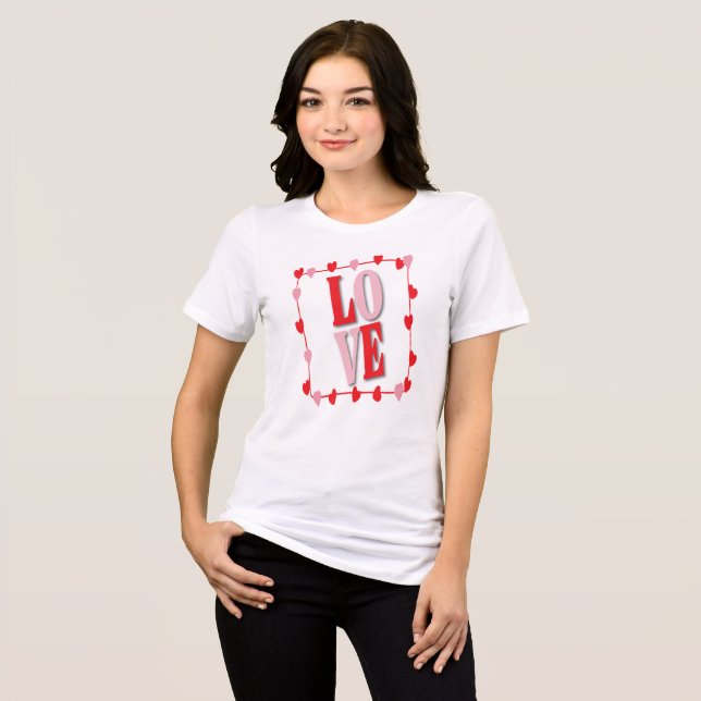 Cupid Love Stack Tri-Blend Shirt (Front Full)