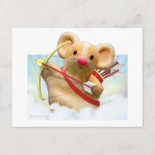 Cupid Mouse Postcard