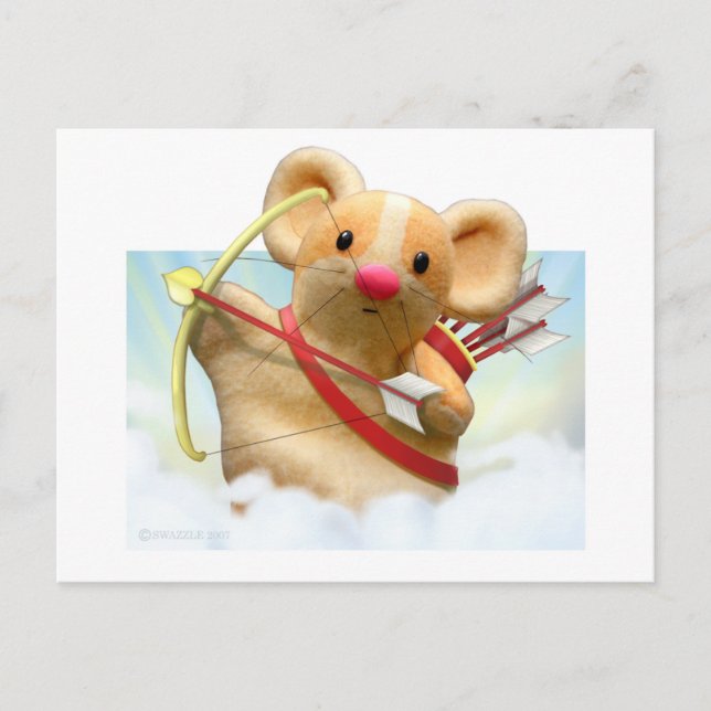 Cupid Mouse Postcard (Front)
