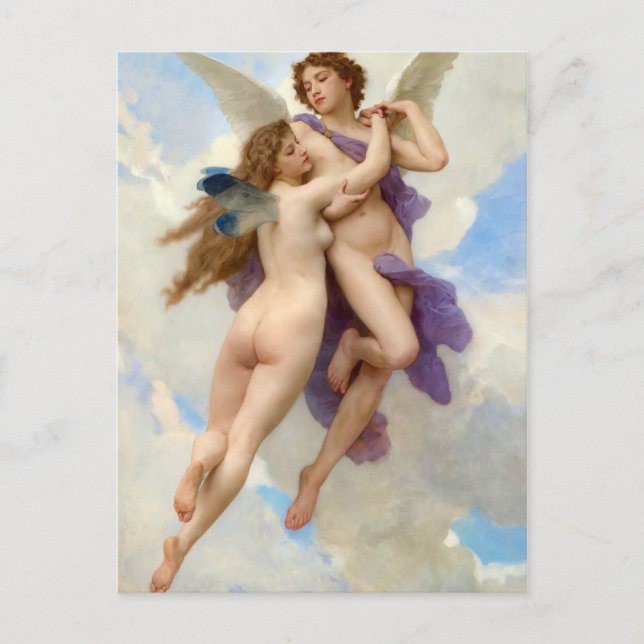 Cupid & Psyche in Loving Embrace Postcard (Front)
