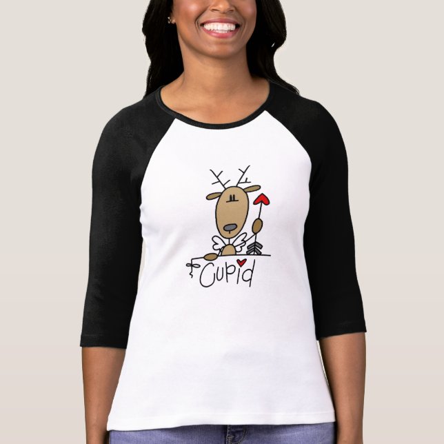 Cupid Reindeer Christmas Tshirts and Gifts (Front)