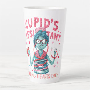Cupid’s Assistant: Dropping Hearts Daily Latte Mug