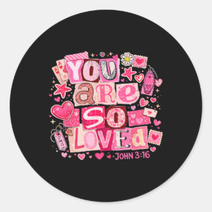 Cupid’s Dating Valentine Be Mine Vintage Coquette Classic Round Sticker