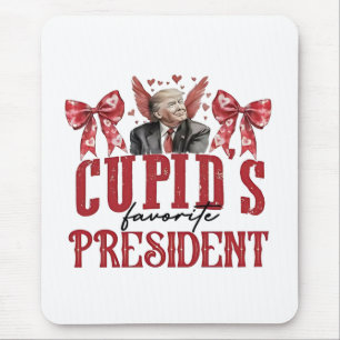 Cupid’s Favourite President Valentine Trump  Mouse Pad