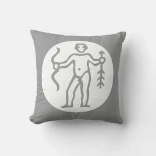 CUPID/ sagittarius HOROCOPE on GREY pillow
