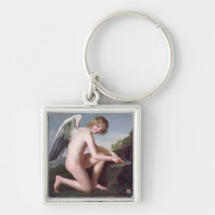 Cupid sharpening his arrows, 1798 (oil on canvas) key ring