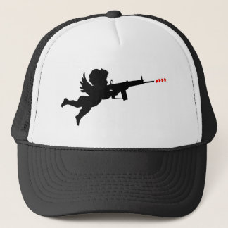 cupid shooting trucker hat