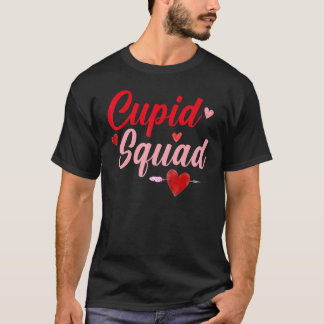 Cupid Squad Hearts Funny Valentine's Day For Group T-Shirt