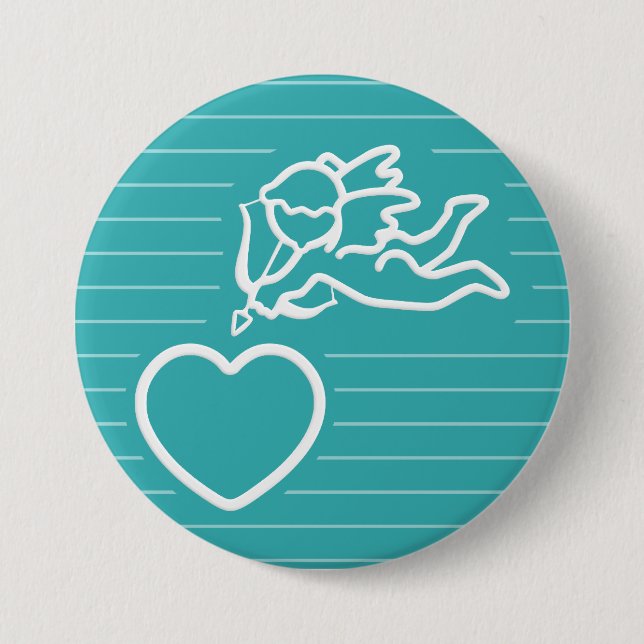 Cupid Strikes custom button (Front)
