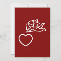 Cupid Strikes custom invitation