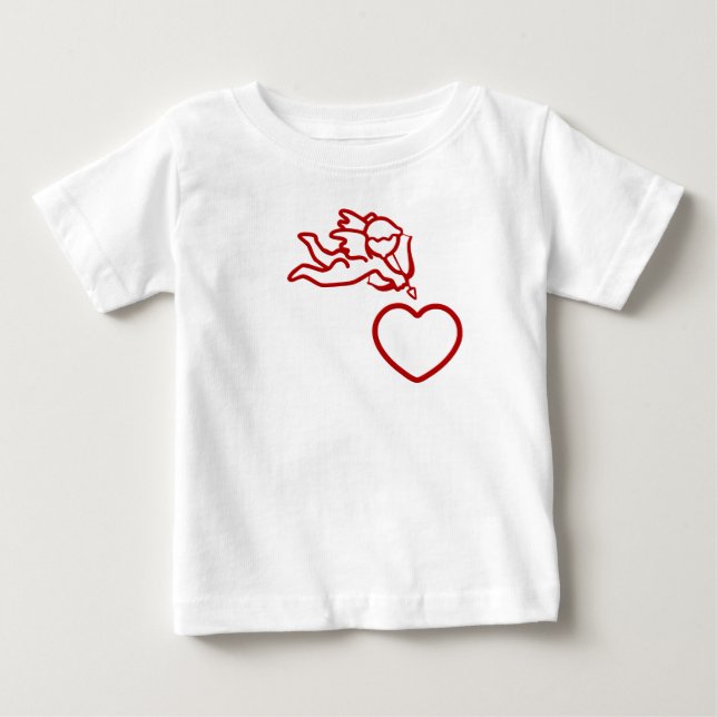 Cupid Strikes custom shirt – choose style, colour (Front)