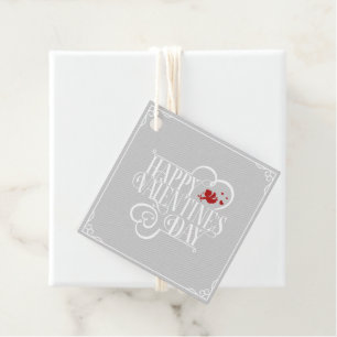 Cupid Typography Valentine's Day White ID736 Favour Tags
