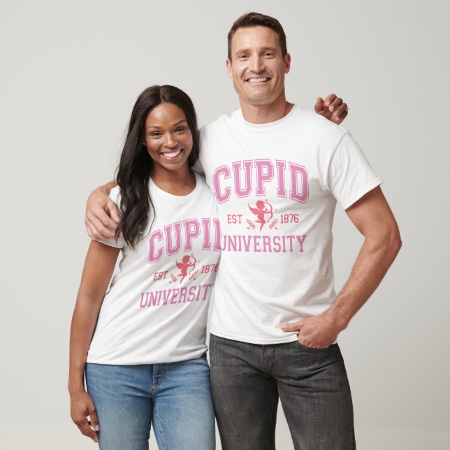 Cupid University Valentine Gift T-Shirt (Unisex)
