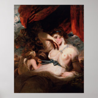 Cupid Untying the Zone of Venus by Joshua Reynolds Poster