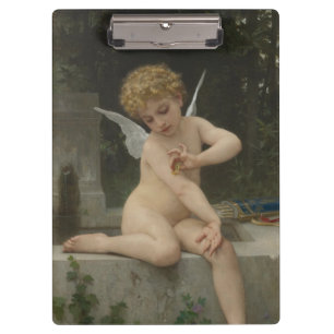 Cupid With a Butterfly (by Bouguereau) Clipboard