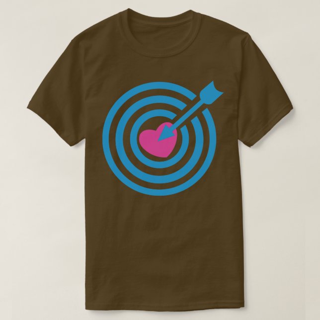 cupido heart arrow T-Shirt (Design Front)