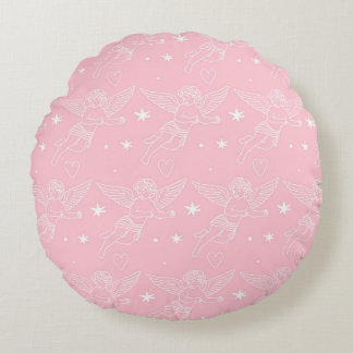 Cupidon  pattern round cushion