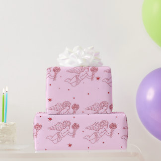 Cupidon  pattern wrapping paper
