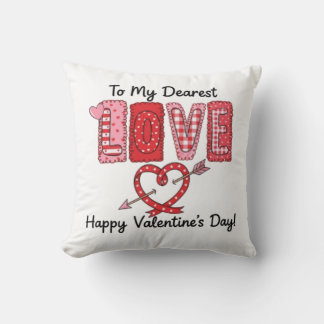 Cupid's Arrow Little Sweetheart Valentine's Day De Cushion