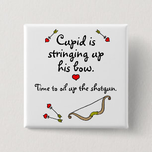 Cupid's Bow 15 Cm Square Badge