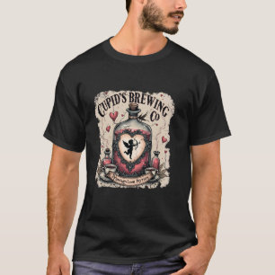 Cupid's Brewing Co Love Potions Funny Valentine T-Shirt