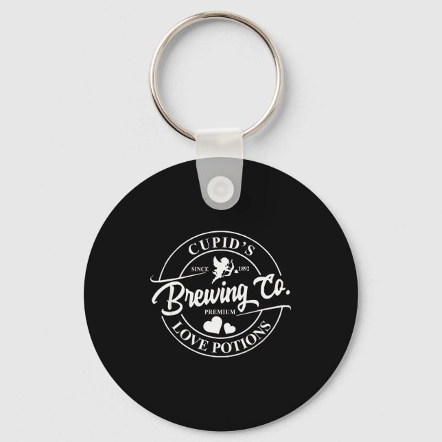 Cupids Brewing Co Premium Love Potions Valentine C Key Ring (Front)