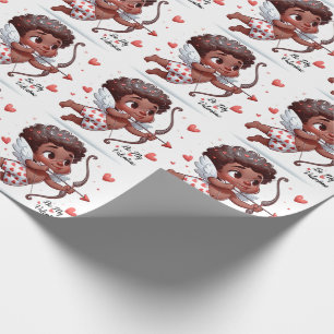 Cupid's Charm Be My Valentine Wrapping Paper