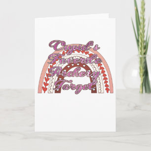 Cupid's Favorite Archery Target - Valentine's Day Card