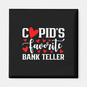 Cupid's Favorite Nk Teller Cute Heart Valentine's Magnet